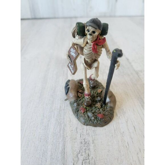 Dept 56 boneadventure skeleton hiking hiker best sites Transylvania Halloween ac - Picture 2 of 8